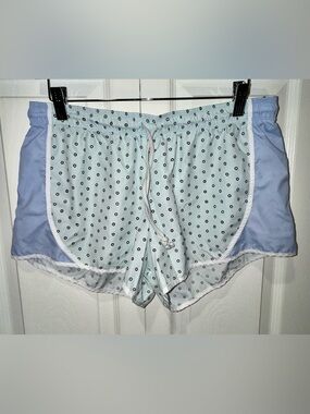 Aerie Polka Dot Running Shorts Flowy Dolphin Hem Size M